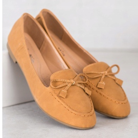 Nio Nio Mocassins Camel confortables brun multicolore 2