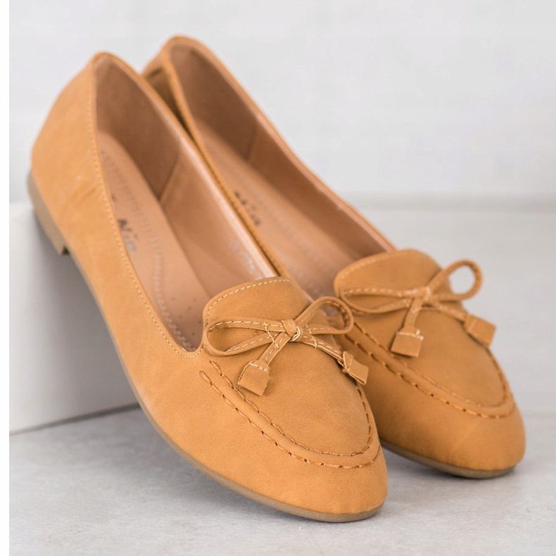 Nio Nio Mocassins Camel confortables brun multicolore 2