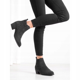 Camo Bottines en daim chaudes noir 1