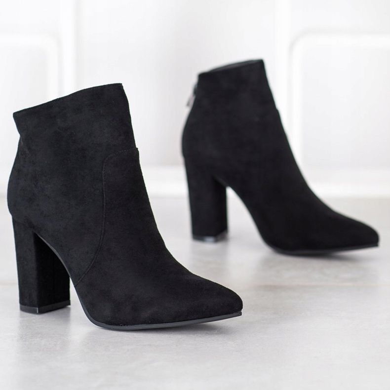 SHELOVET Bottes noires asymétriques 1