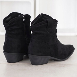 Cm Paris Bottes de cowboy en daim le noir 2