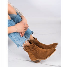 Cm Paris Bottes de cowboy en daim brun 5
