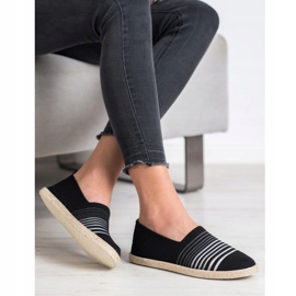 Espadrilles glissantes MCKEYLOR le noir 1