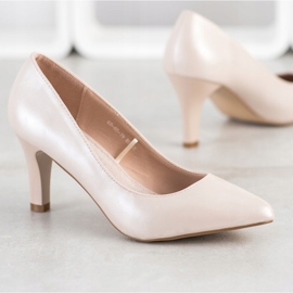 Goodin Escarpins à la mode beige 1