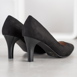 Goodin Escarpins en daim le noir 2