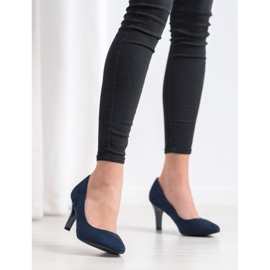 Goodin Escarpins en daim bleu marin bleu 3