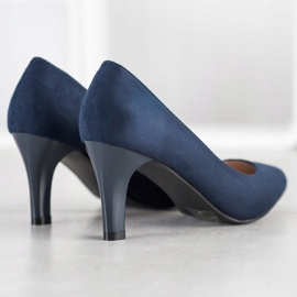 Goodin Escarpins en daim bleu marin bleu 1