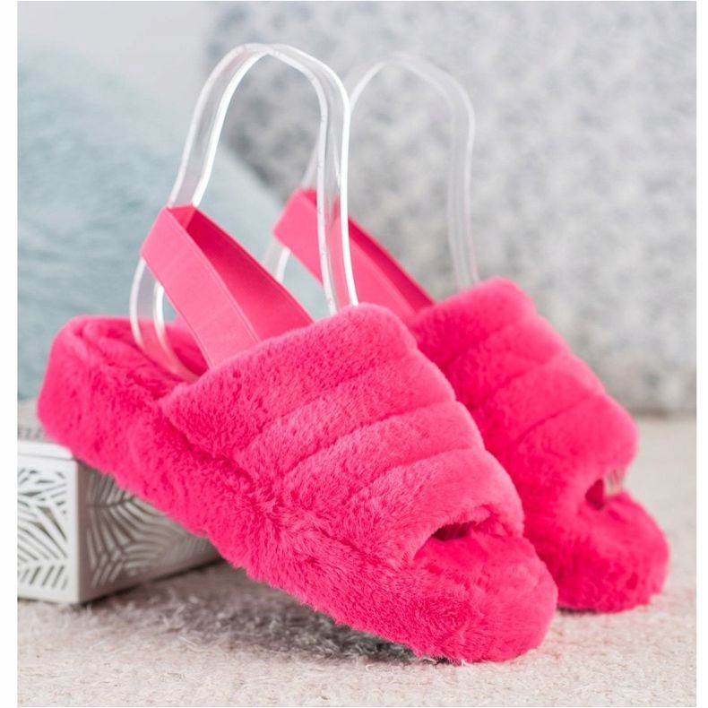 Seastar Chaussons Chauds Avec Fourrure rose 1
