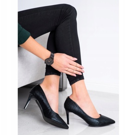 Goodin Talons hauts élégants le noir 1