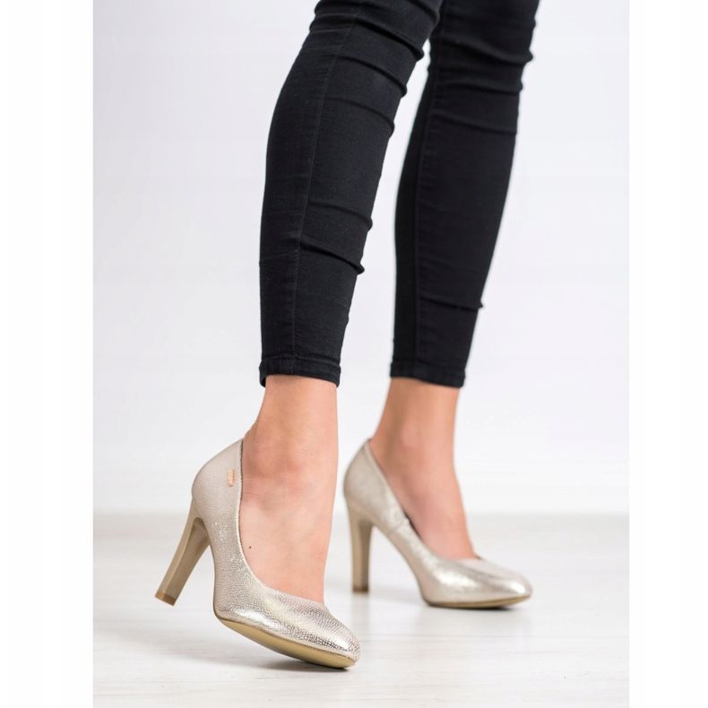 Goodin Escarpins à talons hauts d'or 1