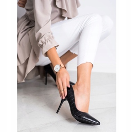 Goodin Escarpins à la mode sur une épingle le noir 4