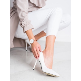 Goodin talons hauts à la mode blanc 1