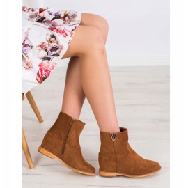 Sergio Todzi Bottines compensées élégantes brun 3
