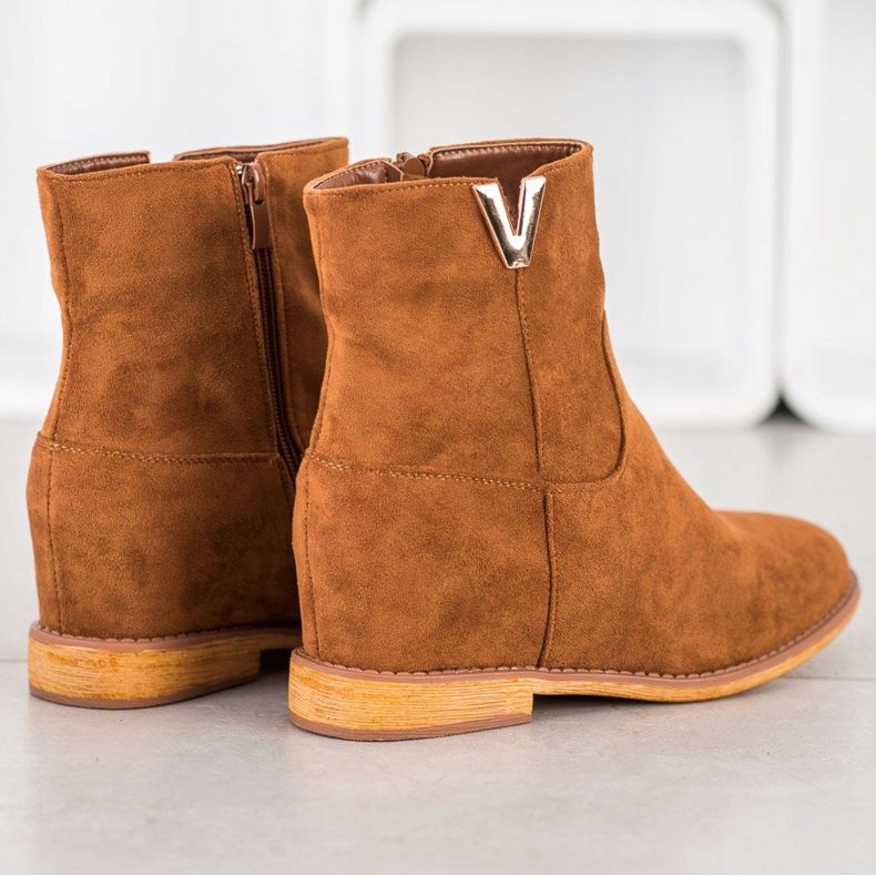 Sergio Todzi Bottines compensées élégantes brun 2