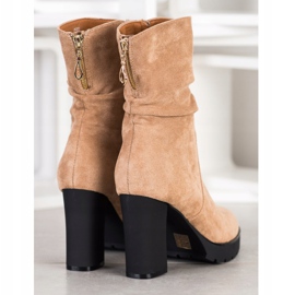 Bella Paris Bottes hautes sur la plate-forme beige 1 Bella Paris Bottes hautes sur la plate-forme beige 1