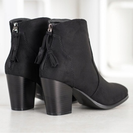 Super Mode Bottes décontractées avec une fermeture éclair le noir 1