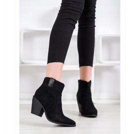 Small Swan Bottes à la mode en Spitz le noir 4