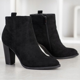 Seastar Bottines en daim sur un bar le noir 2