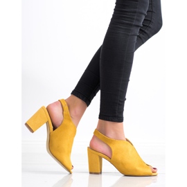 Goodin Sandales construites jaune 3