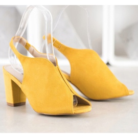 Goodin Sandales construites jaune 2
