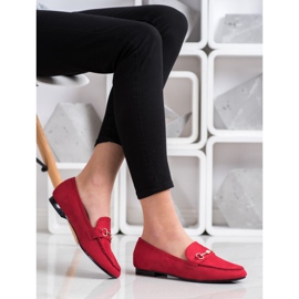Goodin Mocassins élégants rouge 1