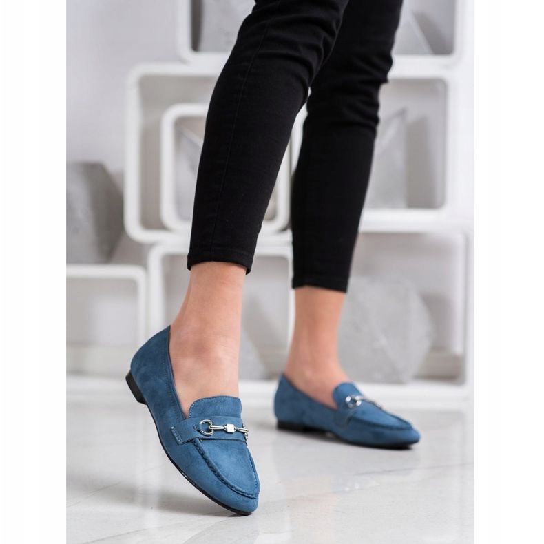 Goodin Mocassins élégants bleu 2