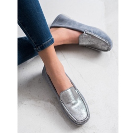 Filippo Mocassins en cuir bleu 2