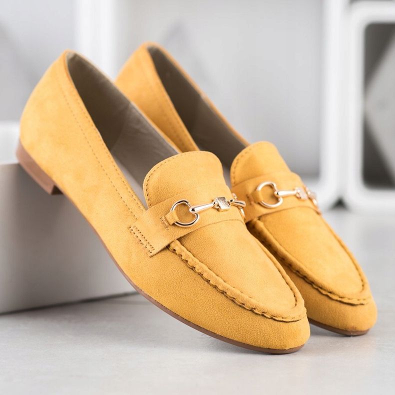 Goodin Mocassins élégants jaune 1