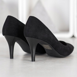 Goodin Escarpins en daim le noir 3