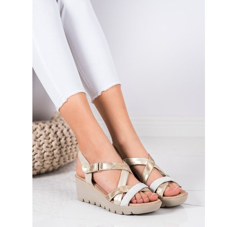 Kylie Sandales Légères Avec Velcro brun multicolore 1