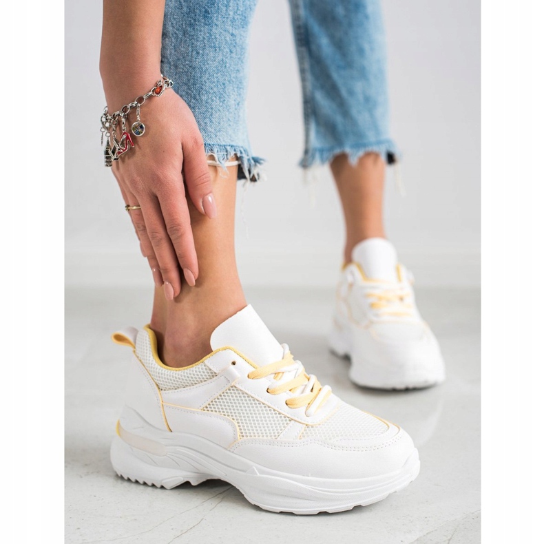 SHELOVET Baskets blanches classiques 2