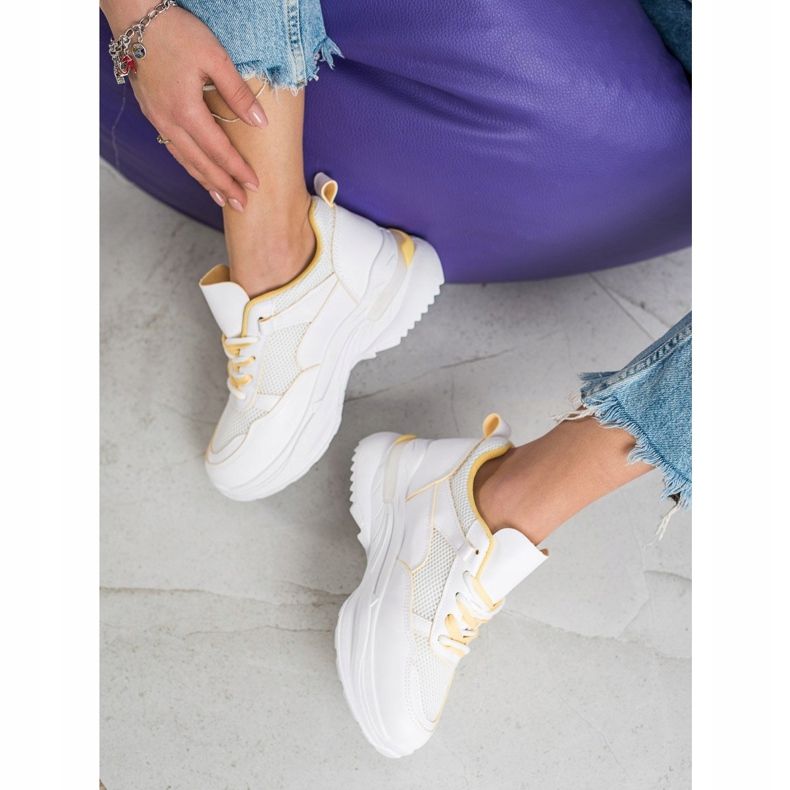 SHELOVET Baskets blanches classiques 1