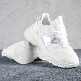 SHELOVET Baskets à la mode blanc 1