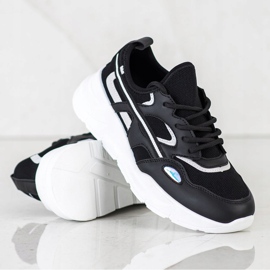 SHELOVET Baskets noires décontractées le noir 1