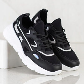 SHELOVET Baskets noires décontractées 2