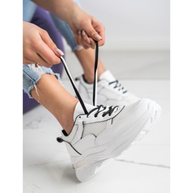 SHELOVET Baskets blanches confortables 1