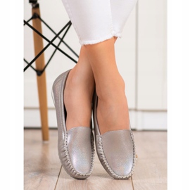 Goodin Mocassins élégants brillants d'or 1