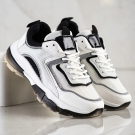 Ideal Shoes Baskets avec insert scintillant blanche 3