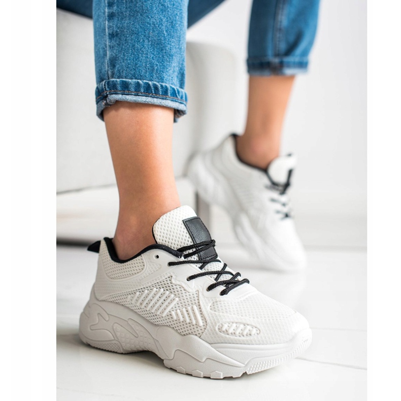 SHELOVET Baskets blanches printanières 2 SHELOVET Baskets blanches printanières 2