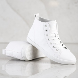 Ideal Shoes Chaussures de sport haute couture baskets blanche 1 Ideal Shoes Chaussures de sport haute couture baskets blanche 1