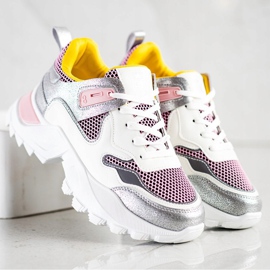 SHELOVET Baskets à la mode multicolore 3