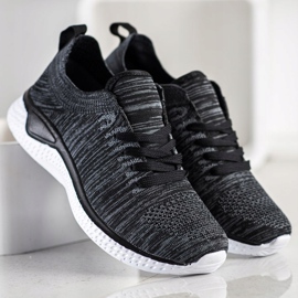 SHELOVET Chaussures de sport à lacets noir 2