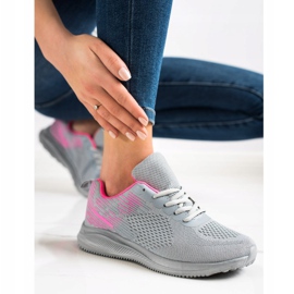 Bona Chaussures de sport légères rose gris 1