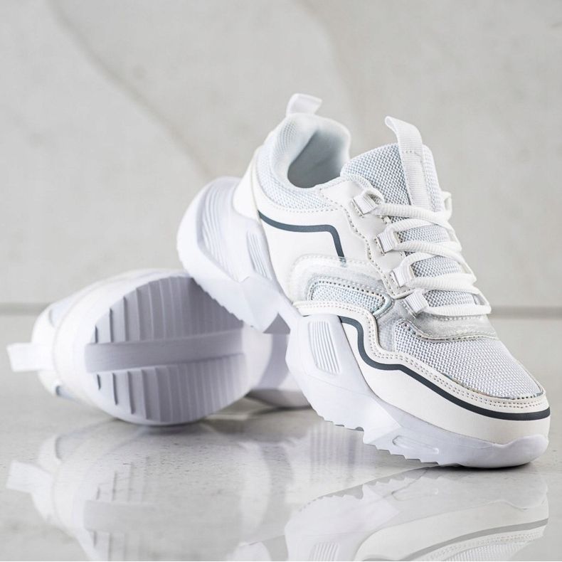 SHELOVET Baskets de sport légères blanche 1