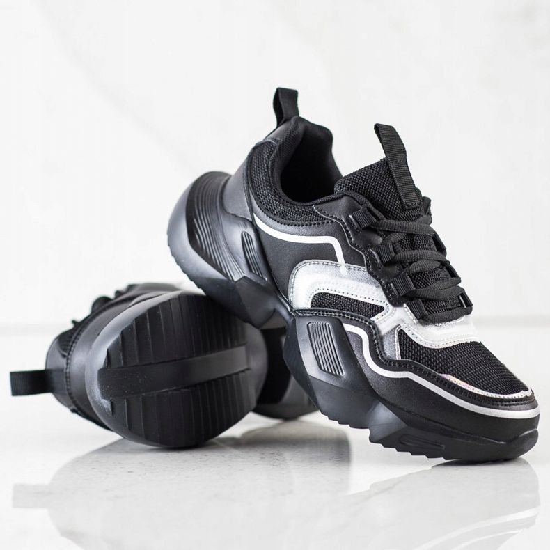 SHELOVET Baskets de sport légères noir 1