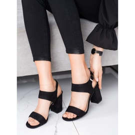 Sandales sur le bar VINCEZA le noir 1