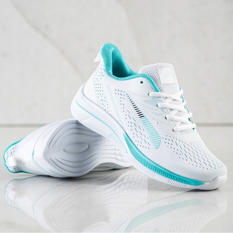 Bona Baskets Ajourées Pour Vison blanche vert 1