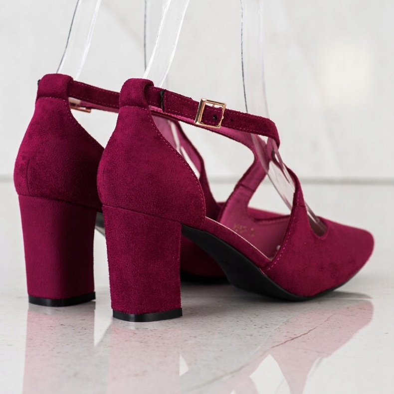 Escarpins Sergio Leone élégants rouge multicolore 1