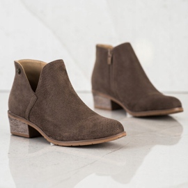 Filippo Bottines Ajourées Au Printemps brun 2