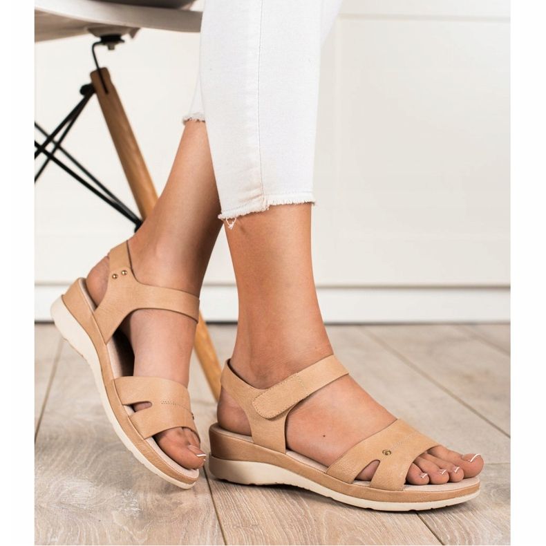 Sandales confortables VINCEZA brun 1